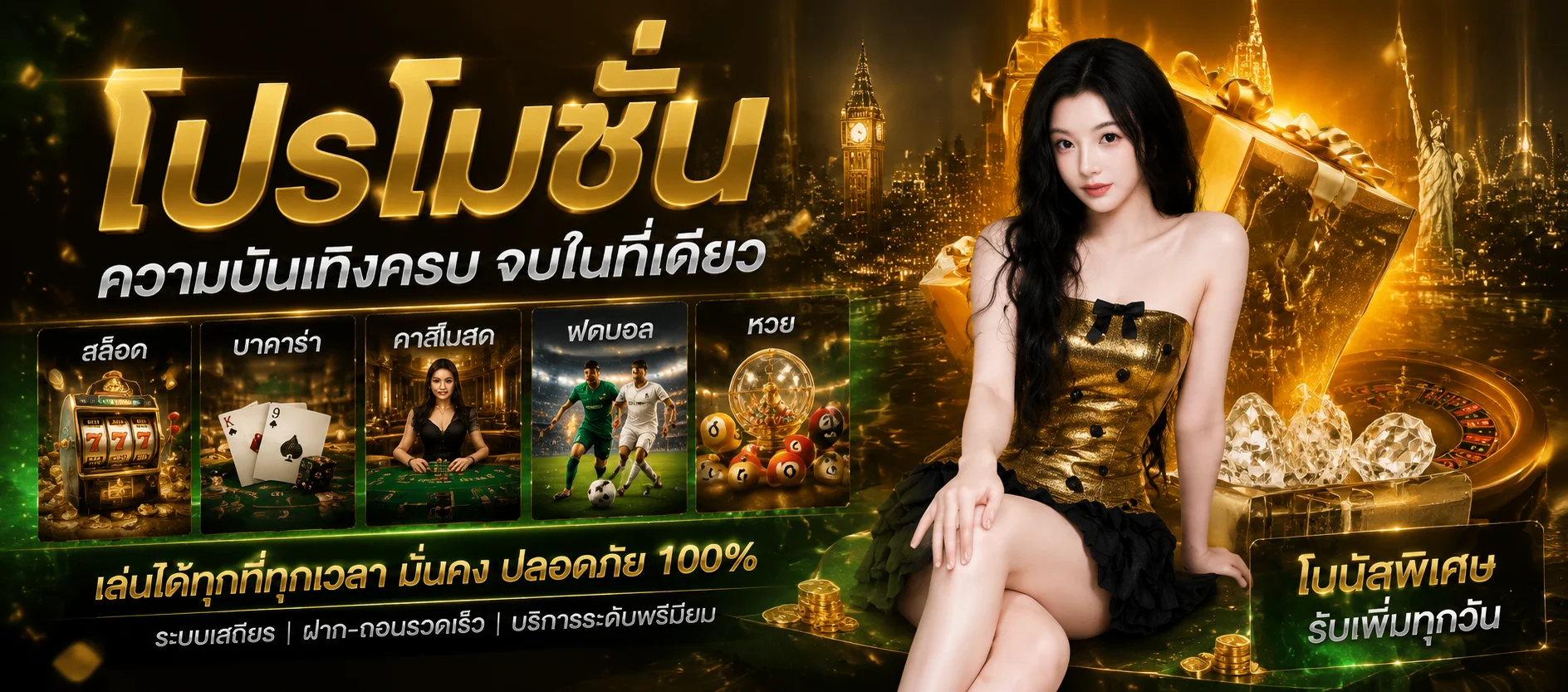 โปรโมชั่น TGA1168 คืนยอดเสียและโบนัสสมาชิกใหม่